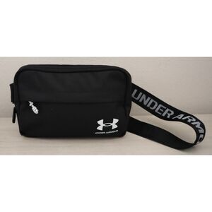Under Armour 1378418-001 Unisex O/S Black/White UA Essential Crossbody Waist Bag